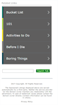 Mobile Screenshot of 101thingsbeforeyoudie.com